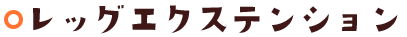 レッグエクステンション